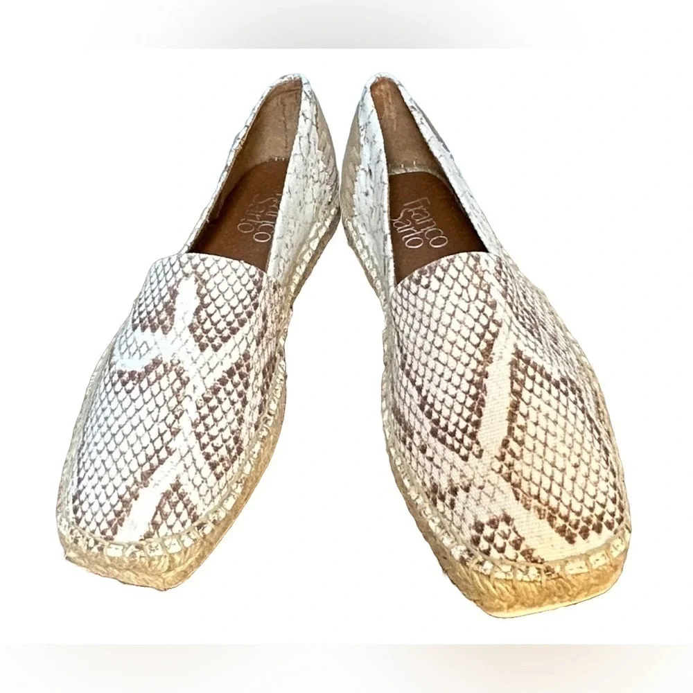 NIB Franco Sarto Slip-On Kenna Espadrilles in Natural, Size 7M